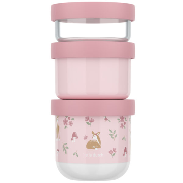 Pojemnik na przekąski piętrowalny Mio 3-częściowy Fairy & Garden 108034065406