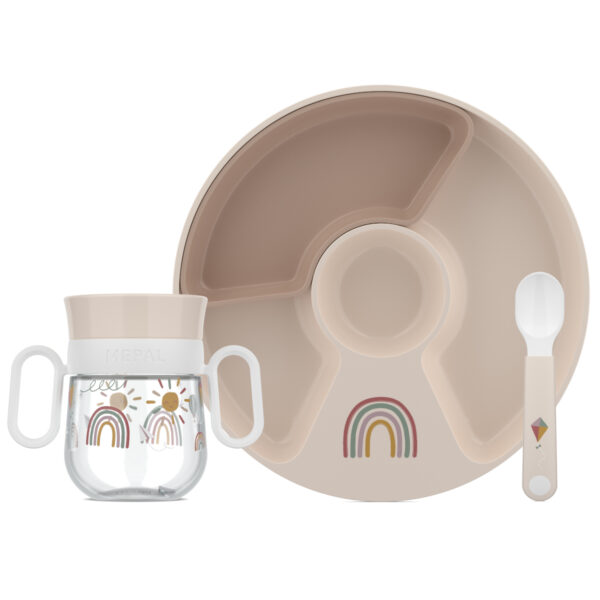 Dziecięcy zestaw obiadowy 3-szt. Mio Sunshine & Rainbow 108040565245